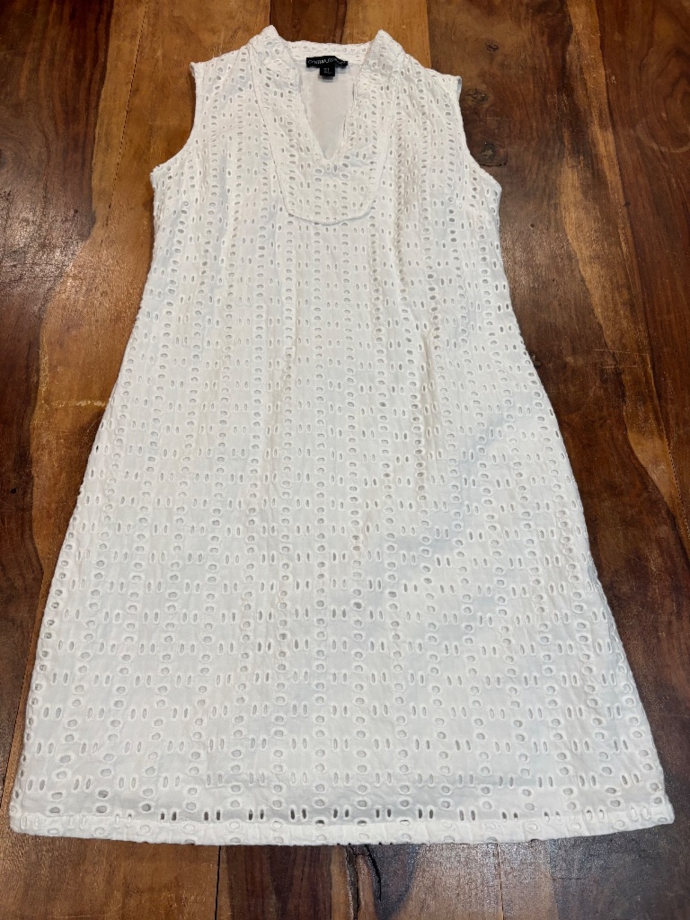 Cynthia Rowley lined sleeveless A Line Dress side zip size 4 cotton lace travel